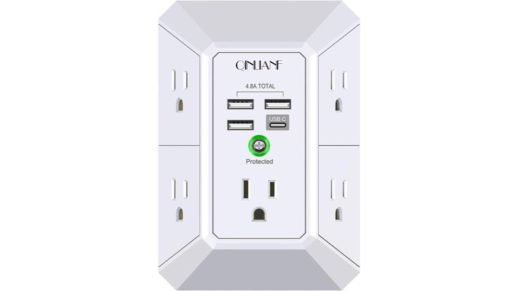 QINLIANF Surge Protector Review: Managing Devices Made Easy