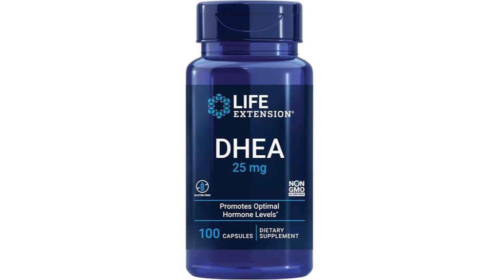 dhea 25mg supplement analysis