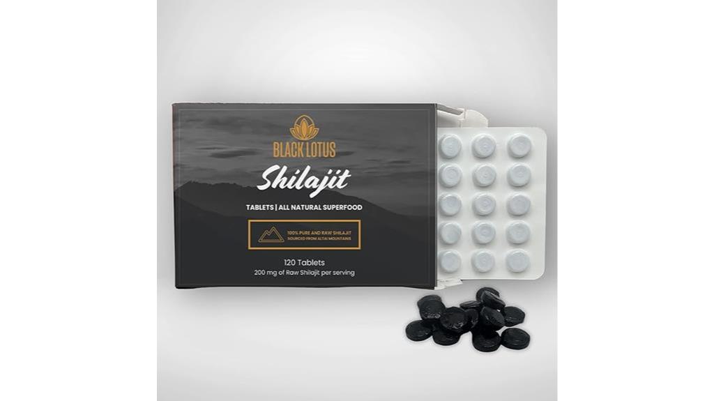 Black Lotus Shilajit Tablets Review: Boost Energy Naturally