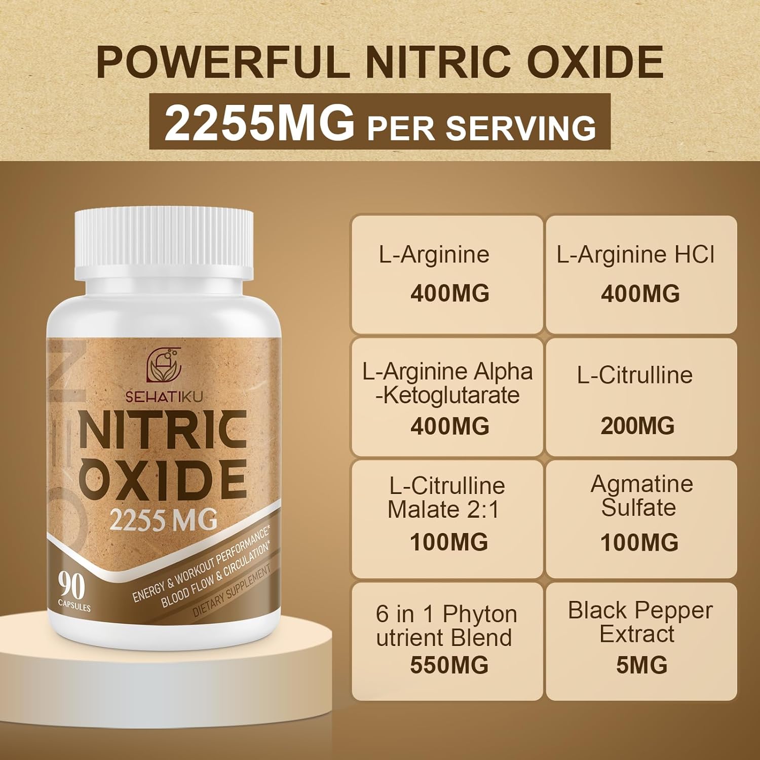 Nitric Oxide Supplement 2255 MG Review